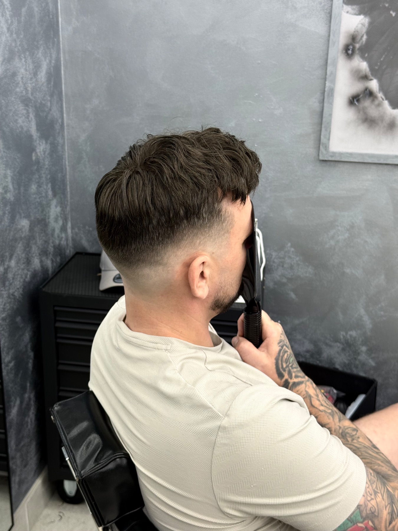 Finished crown result with a clean blend.