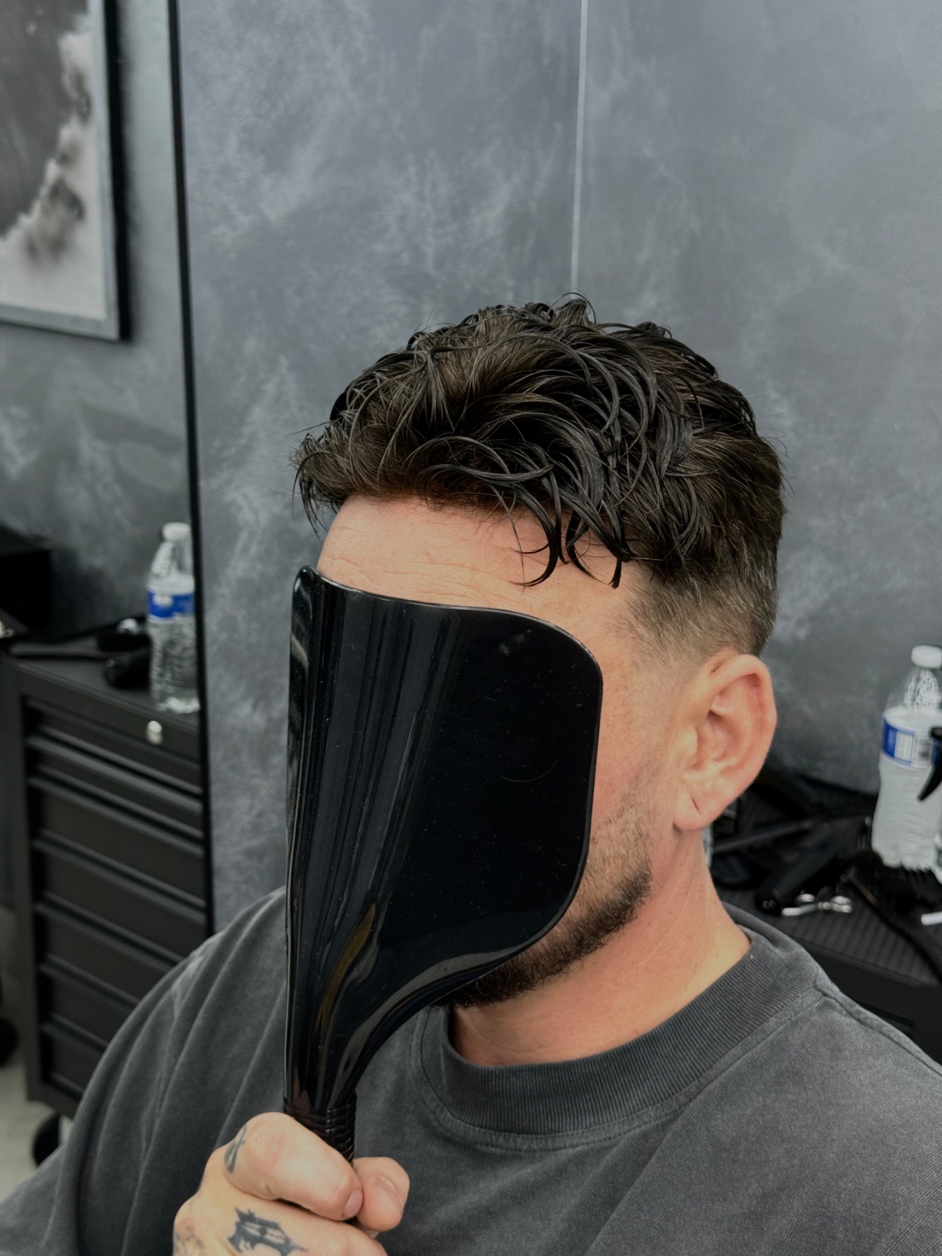 Finished crown result with a fuller shape.